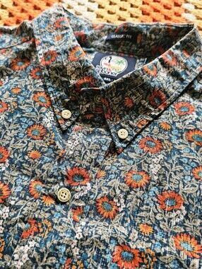 90s Mens Reyn Spooner Floral Hawaiian Shirt 3XL Made in Korea Classic Fit Aloha